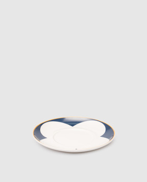 Geminiano Cozzi 1765 Біле порцелянове блюдце для чашки для кави El Leon JQCGP069083