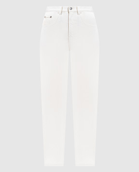 Victoria Beckham Белые джинсы с логотип патч 1126DJE007018B