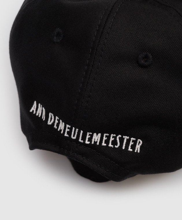 Ann Demeulemeester Черная кепка с вшивкой надписи B0014153FA709 изображение 4