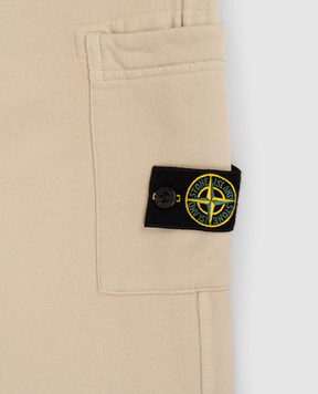 Stone Island Дитячі бежеві утеплені штани з логотипом K2S166200001S0A2014