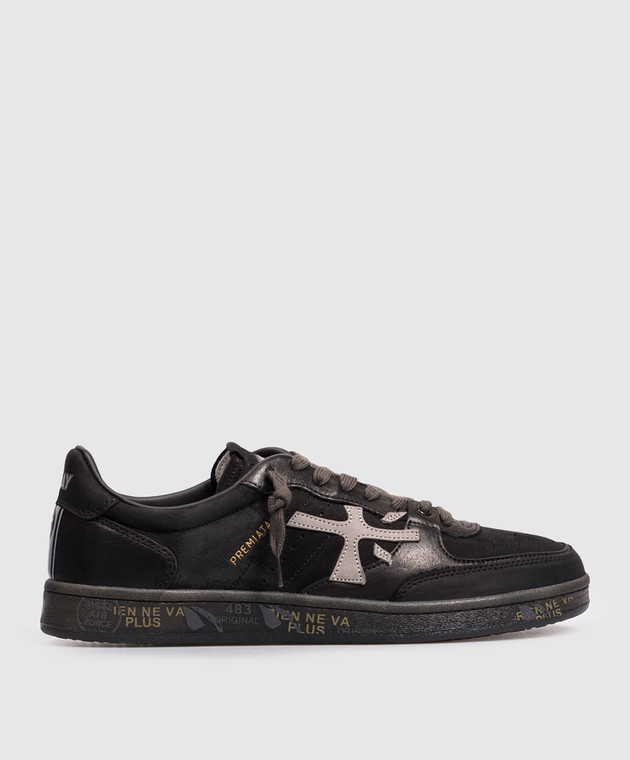 Premiata Черные кроссовки BSKTCLAY из нубука BSKTCLAY8439