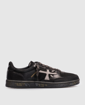 Premiata Черные кроссовки BSKTCLAY из нубука BSKTCLAY8439