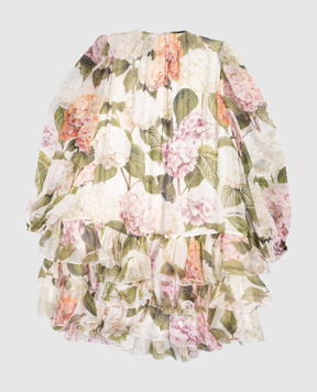 Dolce&Gabbana Дитяча сукня із шовку в принт L54DO7IS10B