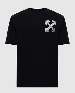 Off-White Чорна футблка Metal Off 44MAA027F5J00A