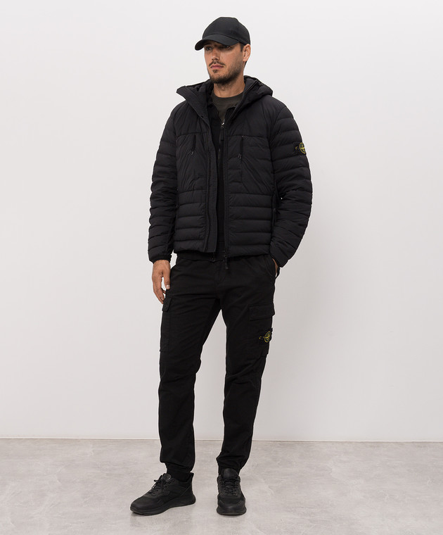 Stone Island Чорна пухова куртка з капюшоном L2S154100107S0183 зображення 2