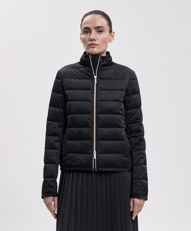 Be Florence Черная стеганая пуховая куртка BE2621 изображение 3