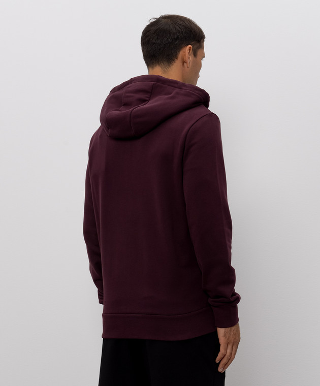 Moncler Бордовая спортивная куртка с монограммой логотипа L20918G0000289AUJ изображение 3