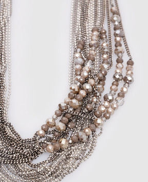 Peserico Сріблясте кольє з намистинами A35512C0CC785