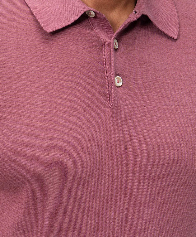 Cashmere&Whiskey Рожеве поло з бавовни M54268052 зображення 5