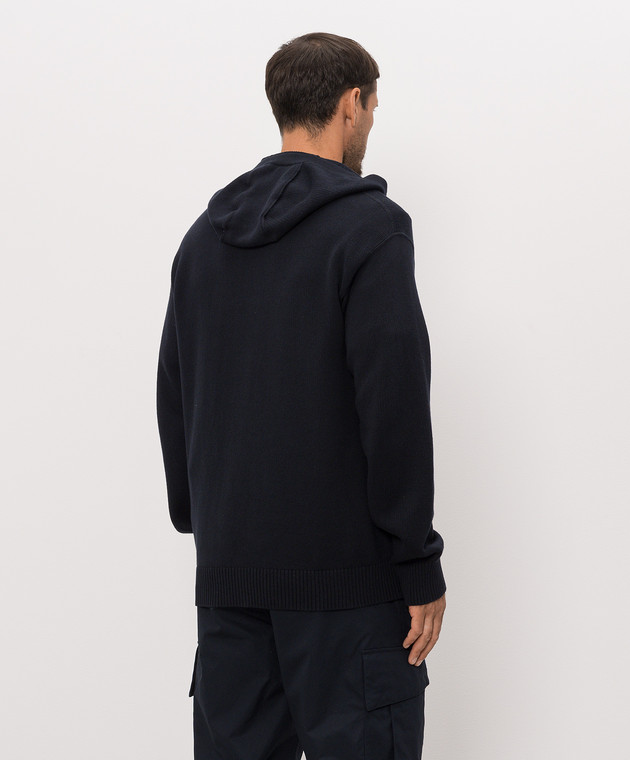 Stone Island Синя спортивна куртка з кашеміром L2S155100064S00FA зображення 3