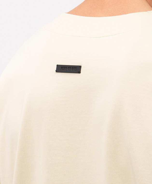 Fear of God Жовта футболка з нашивкою логопа FG9M109930CRY зображення 5