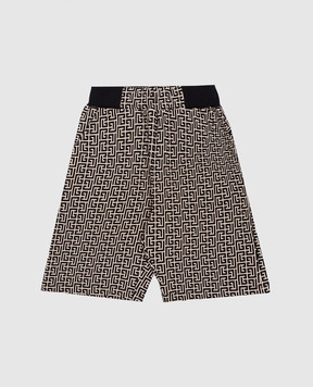 Balmain Детские шорты в узор BY6S09Z24111214