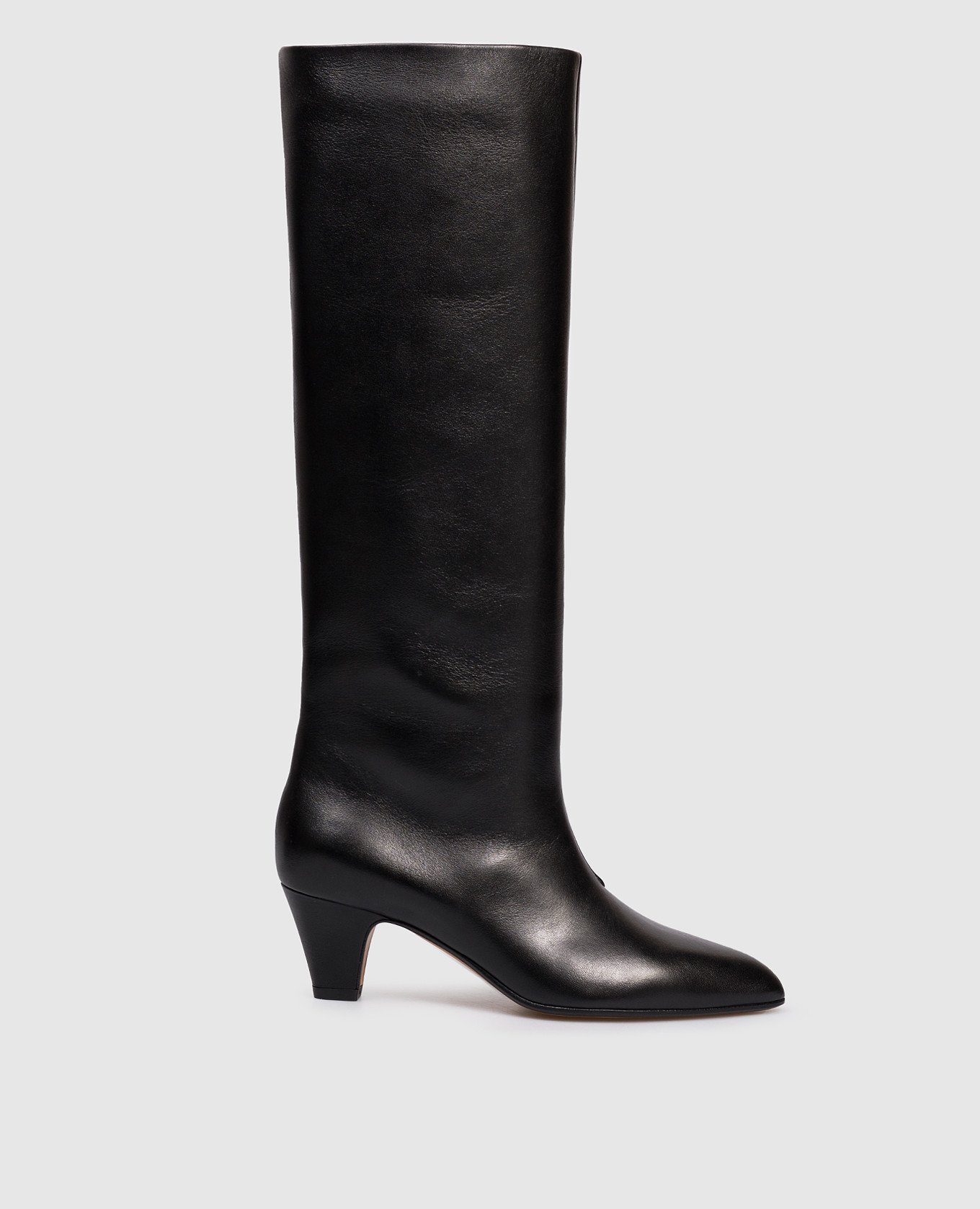 

Черные кожаные сапоги, Черный, Сапоги