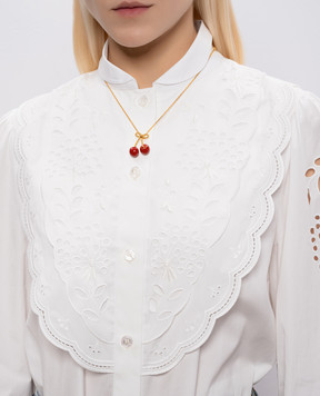 Valentino Золотистий ланцюжок Cherryfic з підвіскою 8W2J0Z81MJP