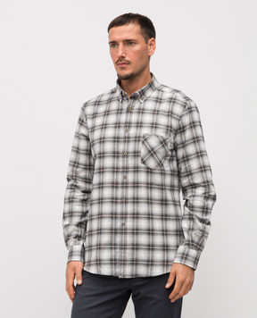 Florentino Серая рубашка в клетку 225720522854