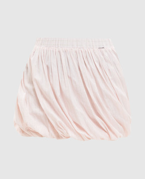 Twinset Рожева спідниця в смужку з драпіруванням 261TE2082