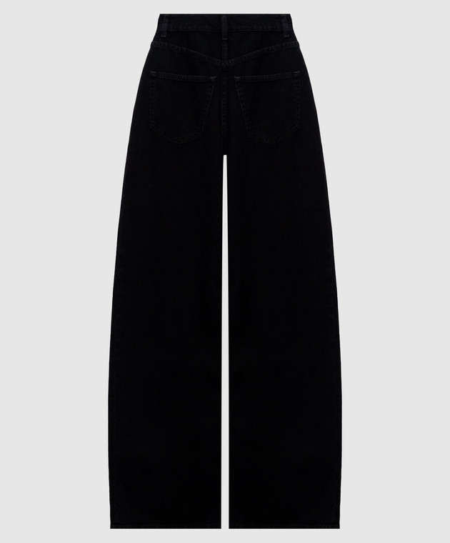 Maison Margiela MM6 Чорні джинси з патчем логотипа S62LB0226M30064