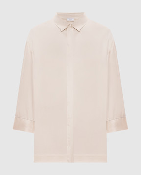 Peserico Бежевая блуза с цепочкой мониль A0640106638