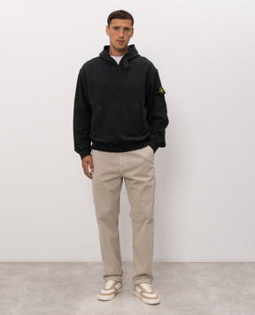 Stone Island Зелене худі з патчем логотипа L2S156100023S0A20
