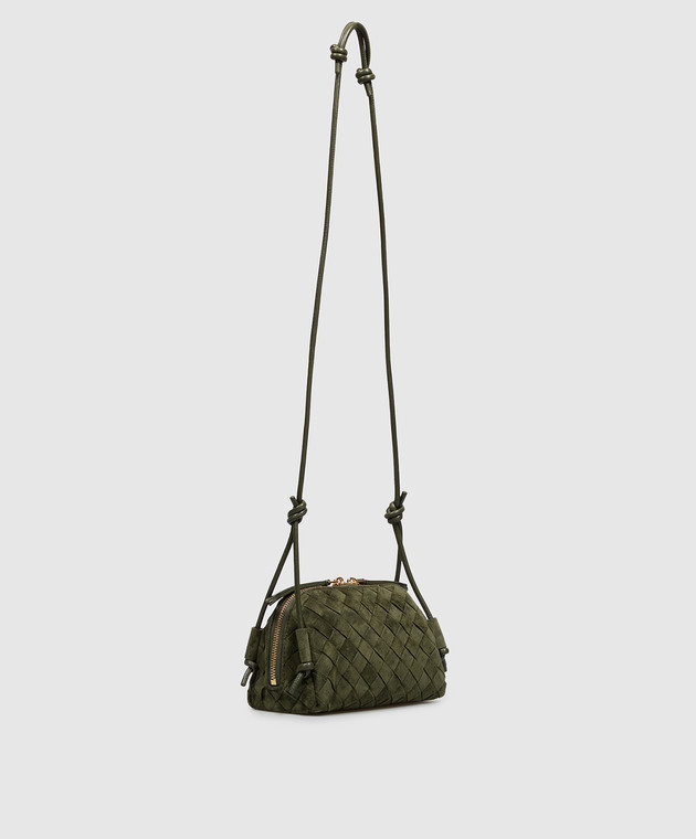 Bottega Veneta Зеленая замшевая сумка Concert 794258V5ZZ4 изображение 3