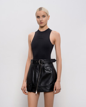 Vetements Чорне боді з логотипом WE76BD409B