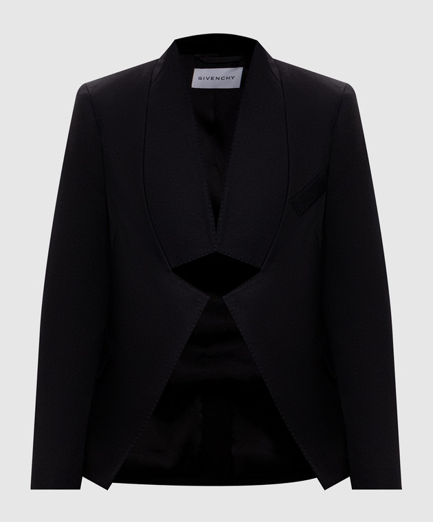 Givenchy Чорний жакет з вовни BW30RB167D