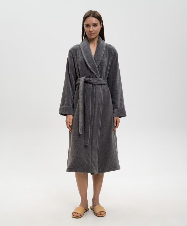 Hamam Серый махровый халат PERA PERABATHROBE изображение 2