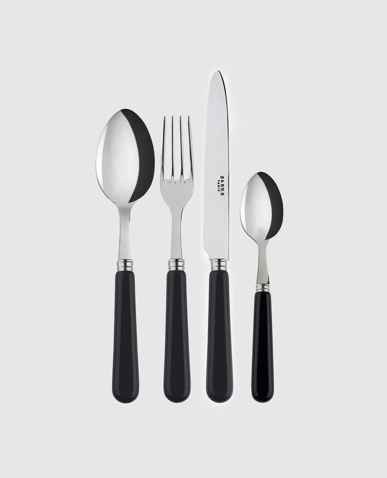 Черный набор столовых приборов Pop Unis