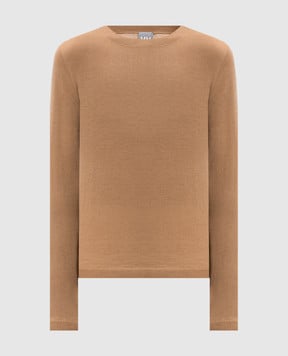 Max Mara Коричневий джемпер MALESIA з вовни і кашеміру MALESIA