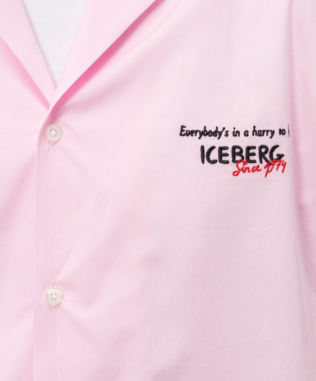 Iceberg Рожева сорочка з принтом Peanuts G0400187 зображення 5