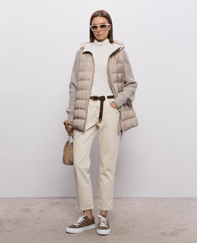 Brunello Cucinelli Бежева пухова куртка MD5987779P