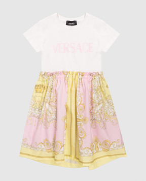 Versace Дитяча сукня з принтом логотипа 10185391A17236
