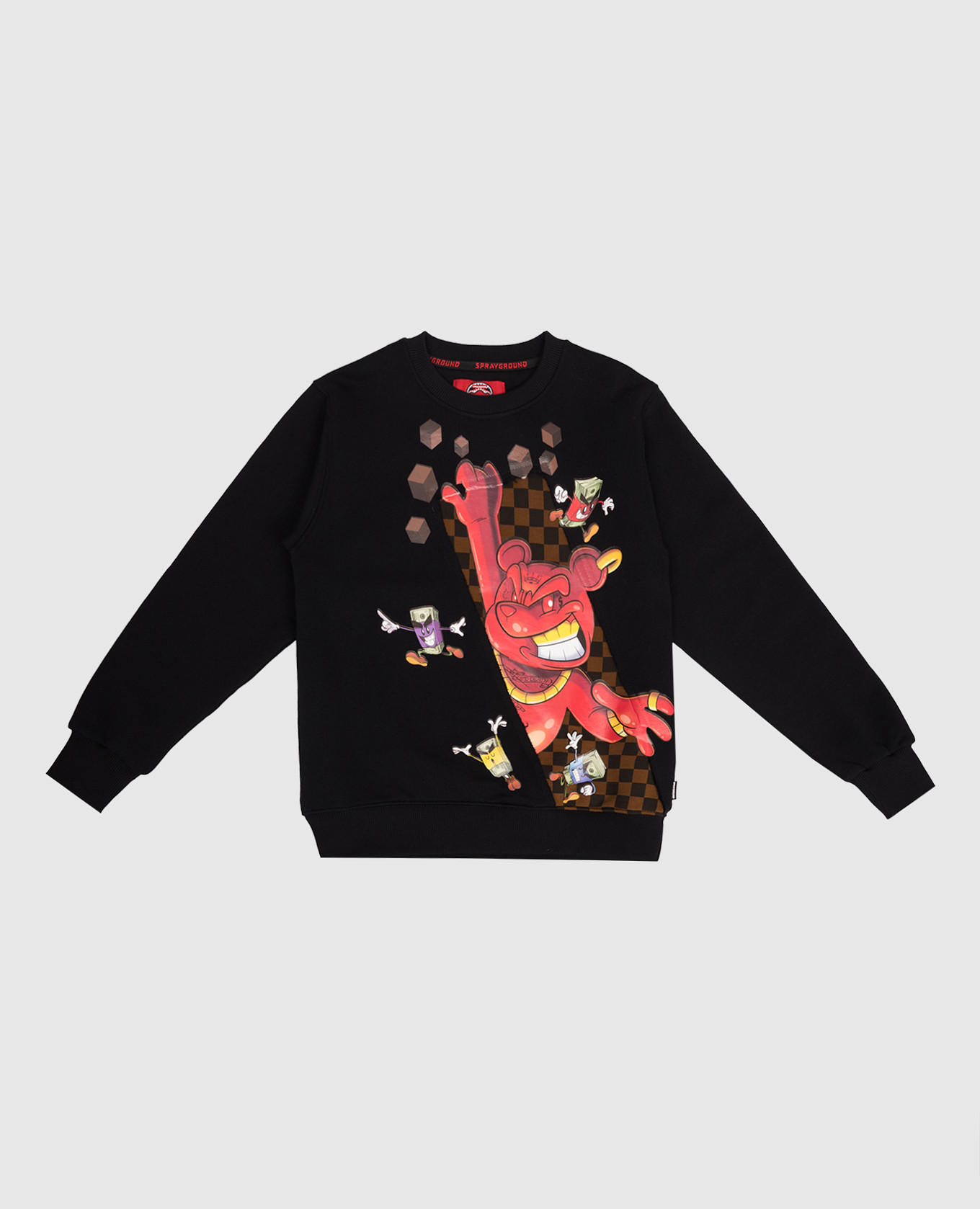 

Детский черный свитшот Get Out Bear, Свитшоты