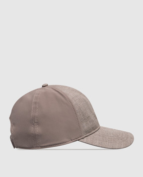 Sease Коричнева кепка з льоном AC048TN147