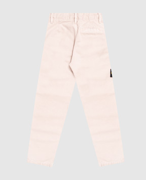 Stone Island Дитячі бежеві штани з патчем логотипа L2S163100002S010414