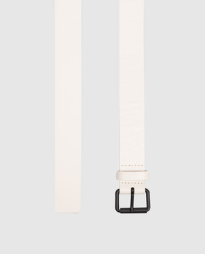 Sofie D`Hoore Шкіряний ремінь VARNIA кольору айворі VARNIA25LNA