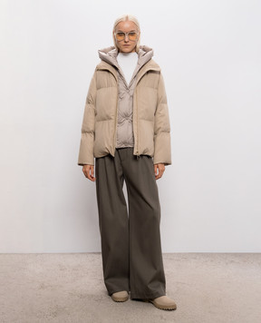 Be Florence Бежева пухова куртка EM2656B