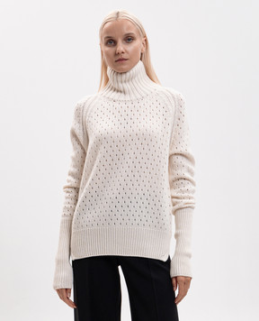 Ermanno Scervino Свитер цвета айвори из кашемира D495M324JBV