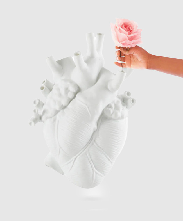 SELETTI Біла ваза Love in Bloom 09924 зображення 2