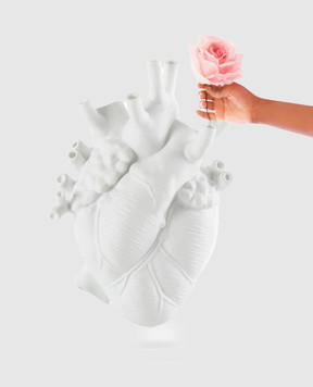 SELETTI Біла ваза Love in Bloom 09924