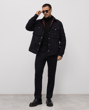 Dolce&Gabbana Сині штани з нашивкою логотипа GP147TFCTAB