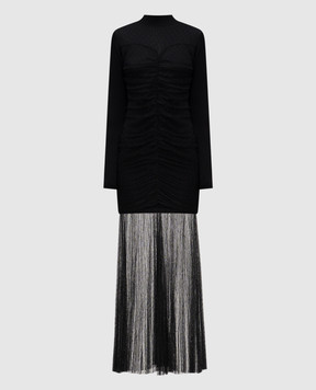 Twinset Черное платье с логотипом 252TT3262
