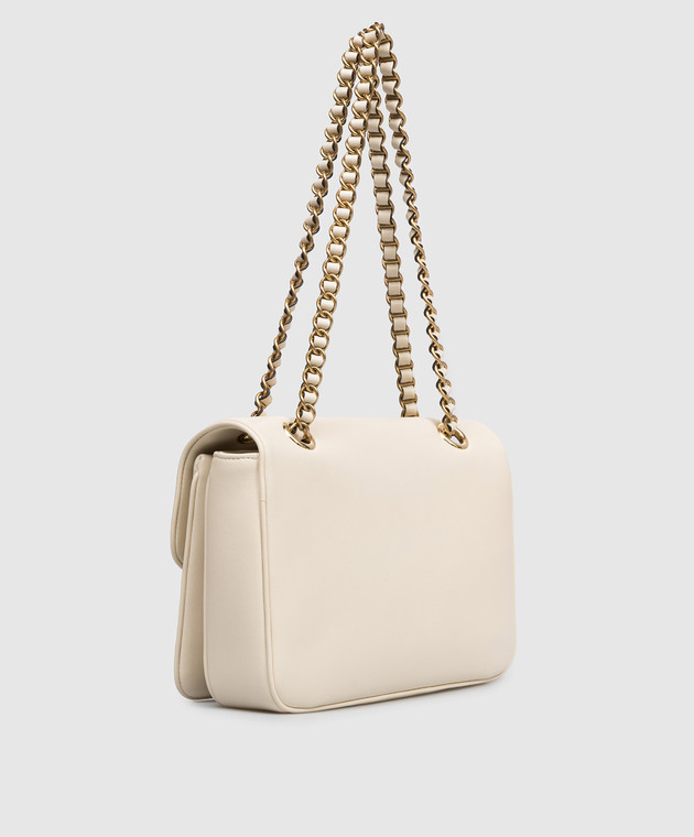 Valentino Бежева шкіряна сумка-месенджер Djuna 8W0B0T57AIR зображення 3