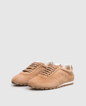 Doucal's Коричневые замшевые кроссовки с логотипом DD8903JULTPZ853