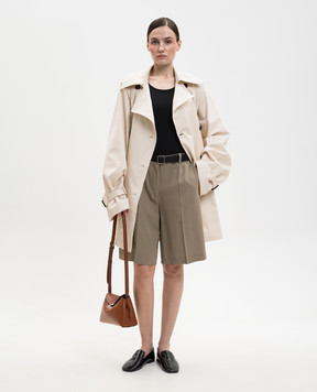 Toteme Коричневі бермуди з вовною 262WRB0455FB0475