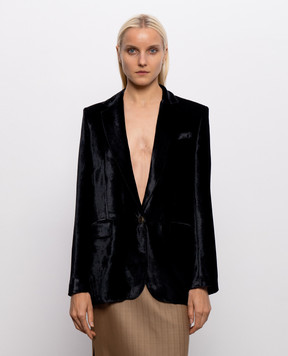 Etro Черный бархатный жакет WRCA004299TCD01