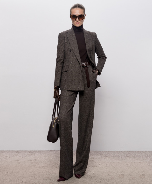 Max Mara Коричневые брюки EDICOLA MSTEDICOLA изображение 2
