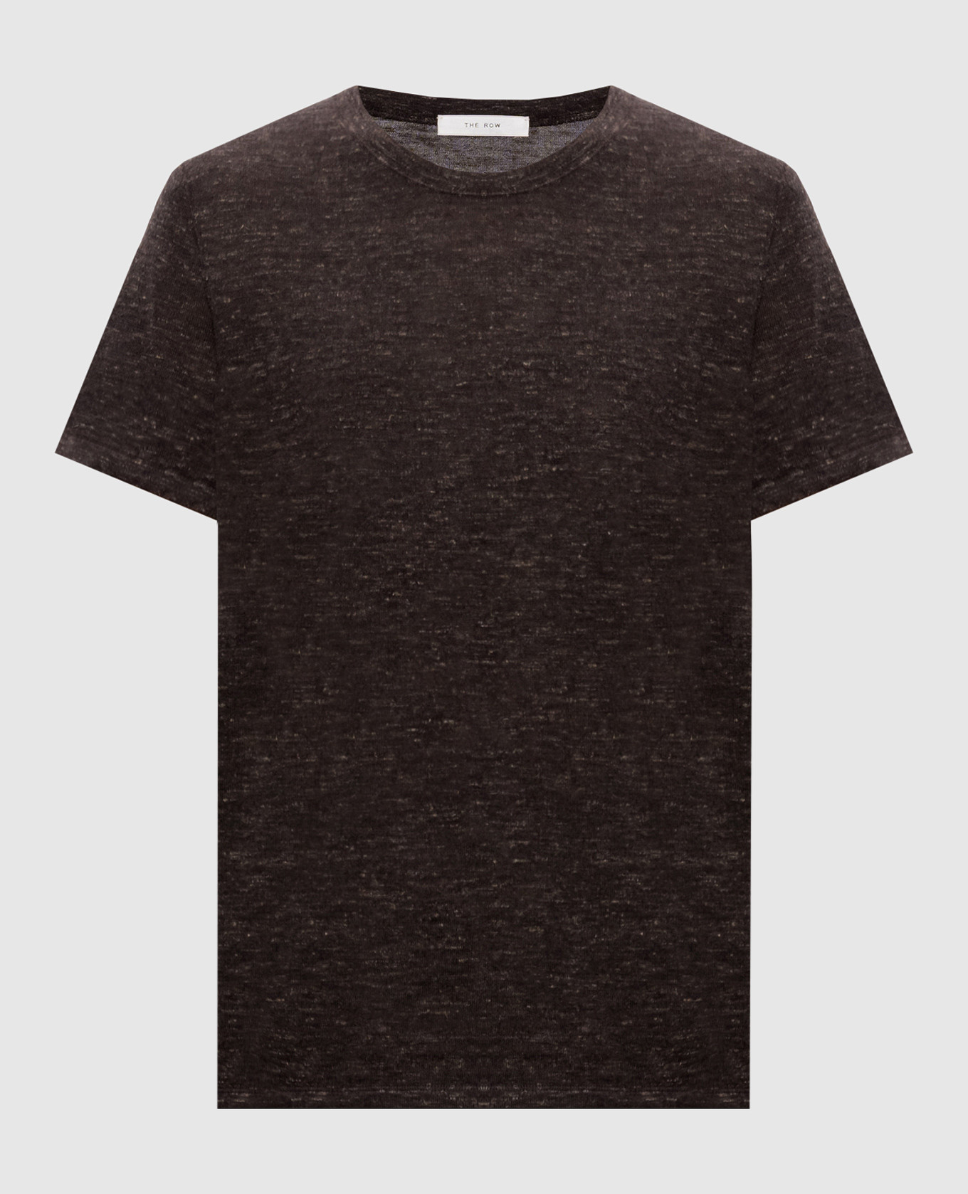 

Коричневая меланжевая футболка Niari из кашемира, шелка и льна, Коричневый, Футболки