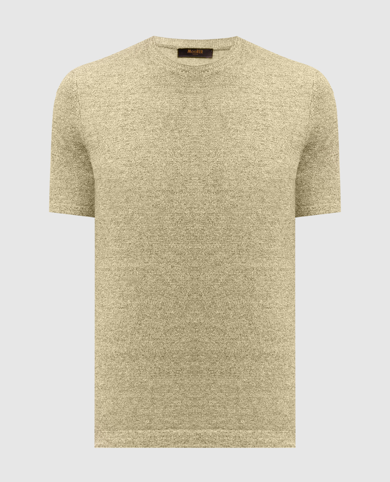 Зеленая меланжевая футболка с леном Jude