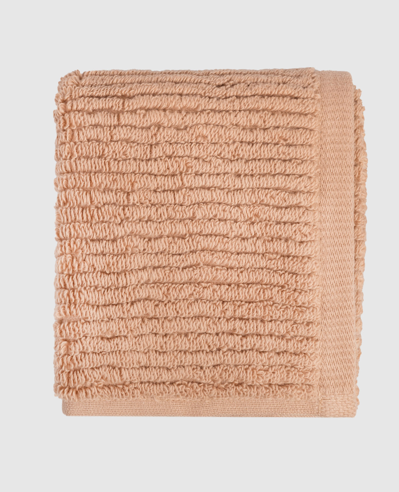 Коричневое махровое полотенце для лица Raya